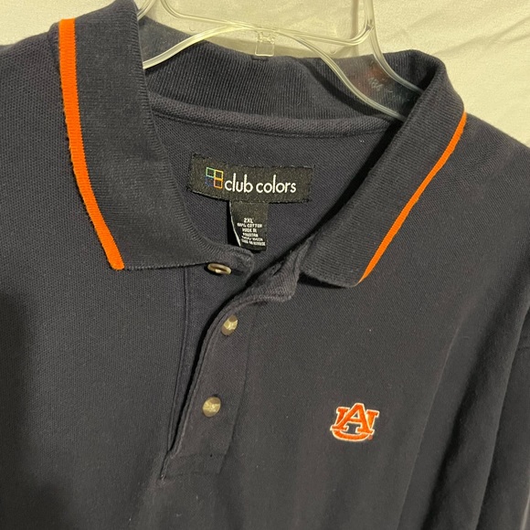 2XL Tigers Auburn University Polo Shirt Navy Blue & Orange - Picture 4 of 9
